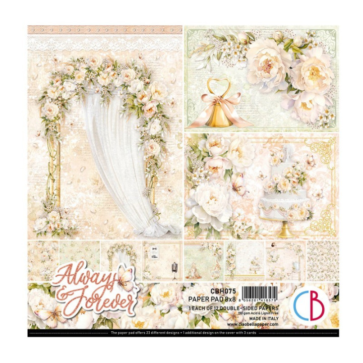 Always & Forever Paper Pad 8"x8"