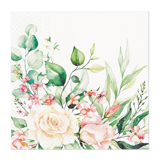 Servilletas 33x33 cm - Floral Moments