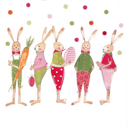 Servilletas 33x33 cm - Here comes Easter Napkin 33x33