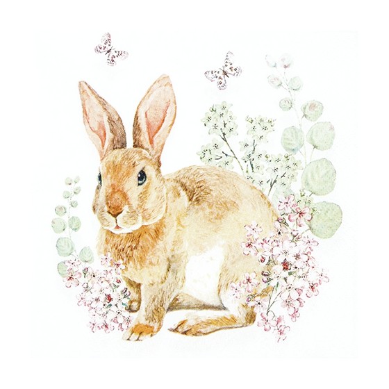 Servilletas 33x33 cm - Rosi Rabbit