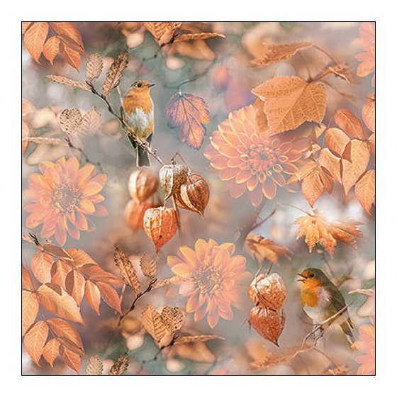 Servilletas 33x33 cm - Orange autumn