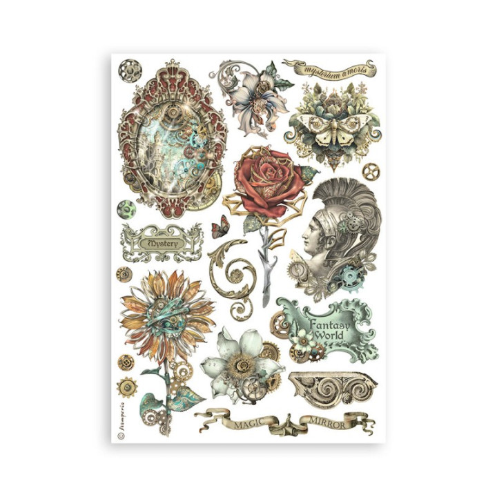 Washi pad 8 hojas A5 Sir Vagabond in fantasy world Stamperia