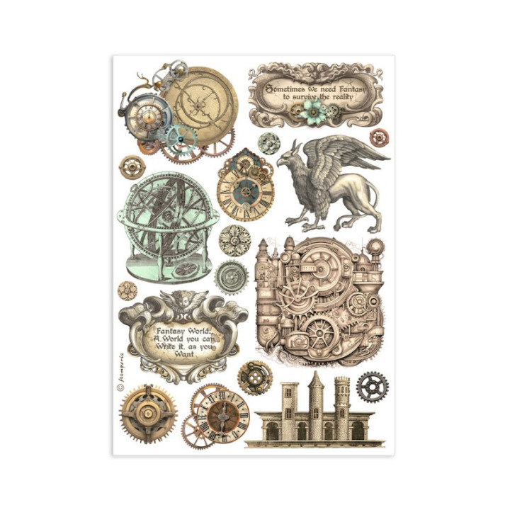 Washi pad 8 hojas A5 Sir Vagabond in fantasy world Stamperia