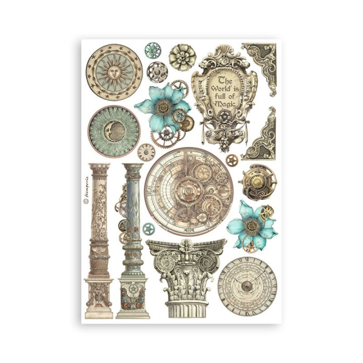 Washi pad 8 hojas A5 Sir Vagabond in fantasy world Stamperia