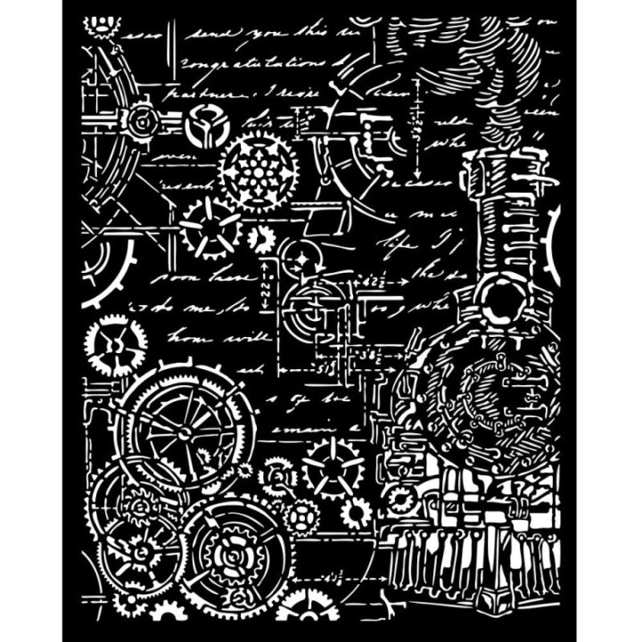 Stencil Stamperia 20x25 Sir Vagabond in Fantasy world decoracion