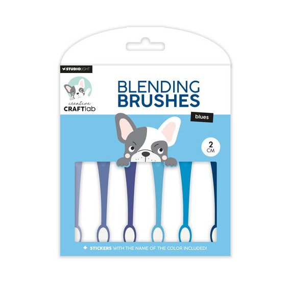 Blending Brushes Blues 2cm (6pcs) (CCL-ES-BBRU12)*