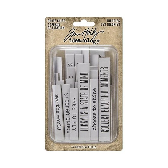 Tim Holtz Theories Quote Chips (TH94045)*