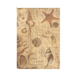 Papel Arroz Stamperia A4 Sea Land Conchas.