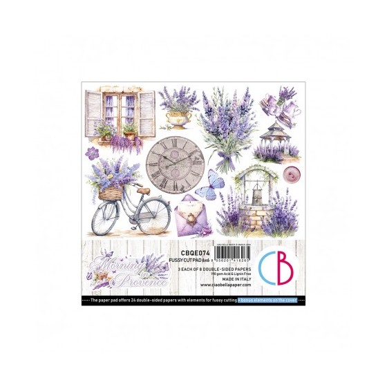 Morning in Provence Fussy Cut Pad 6"x6" 24/Pkg