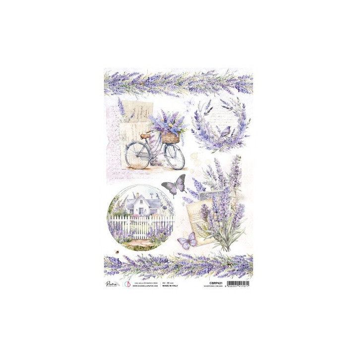 Rice Paper A4 Piuma Whispering Dreams.