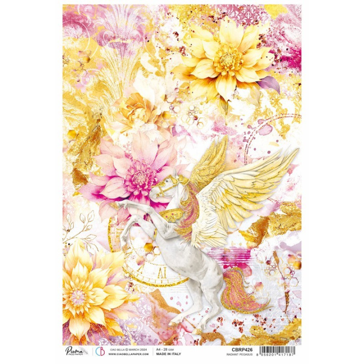 Rice Paper A4 Piuma Radiant Pegasus.