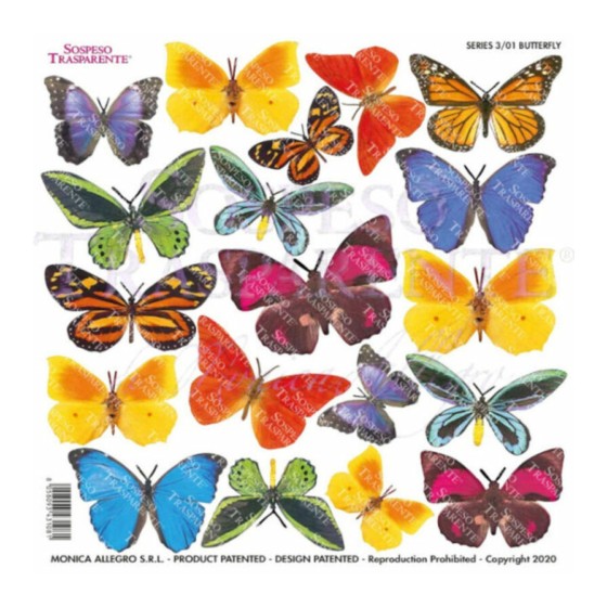 Sospeso transparente serie 3/01 Butterfly