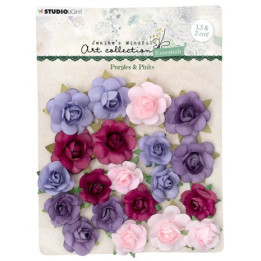 Purples & Pinks Essentials Paper Flowers (20pcs) (JMA-ES-FLOW09).***