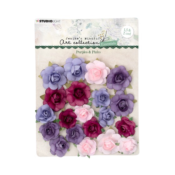 Purples & Pinks Essentials Paper Flowers (20pcs) (JMA-ES-FLOW09)