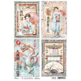Rice Paper A4 Japan Cards.