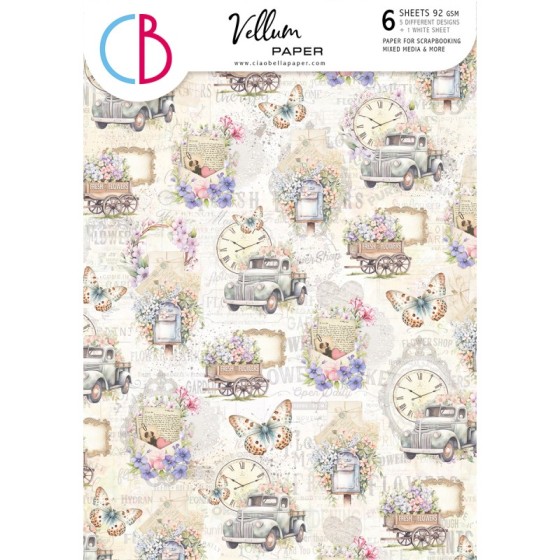 Vellum Flower Shop Paper Patterns A4