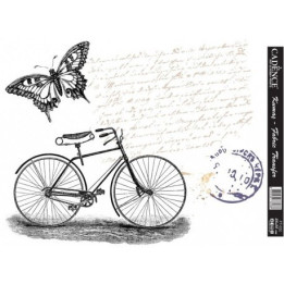 Transfer para tejidos Bici, mariposa