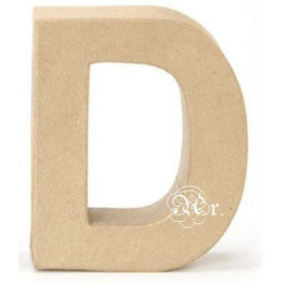 Papel Mache Letra D