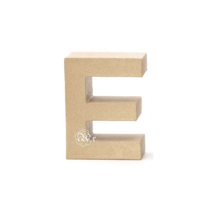 Papel Mache Letra E