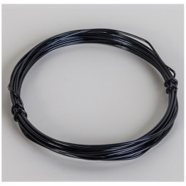 Fio de Arame de Alumínio Ø 1,5 mm x 5 m Preto.