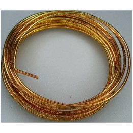 Fio de Alumínio Ø 1,5 mm x 5 m Dourado.