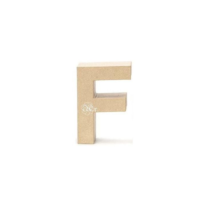 Papel Mache Letra F