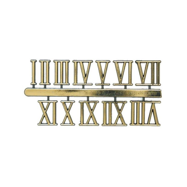 NUMEROS ROMANOS PARA RELOJES 15 MM*