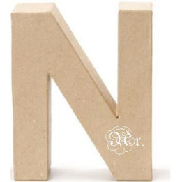 Papel Mache Letra N