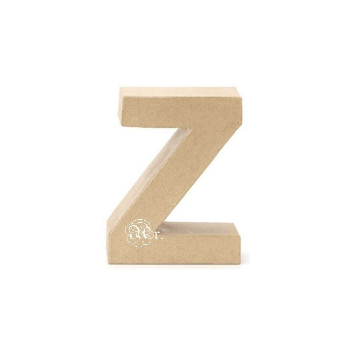 Papel Mache Letra Z