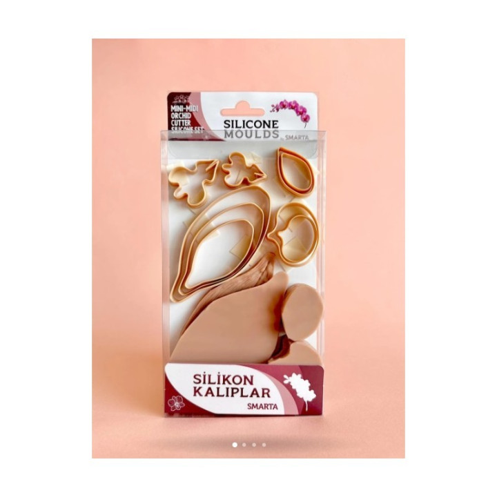 Smarta Silicone Mold & Cutter Orchid & Leave