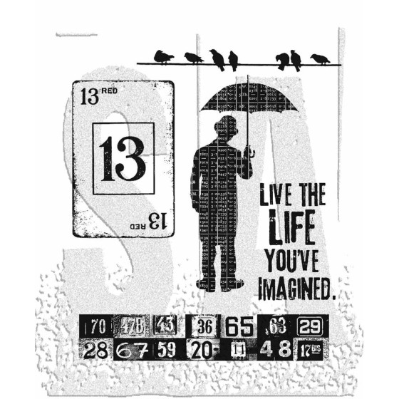 Creative Muse Tim Holtz Cling Stamps (CMS046)