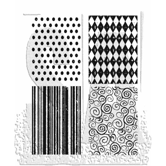 Tiny Textures Tim Holtz Cling Stamps (CMS042)