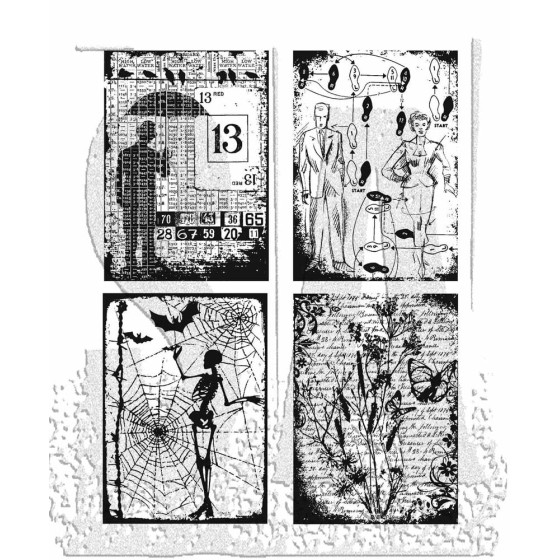 Eclectic Collages Tim Holtz Cling Stamps (CMS045)