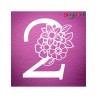 Chipboard Numero Floral C1-2