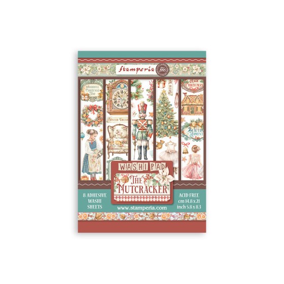 Washi pad 8 hojas A5 The Nutcracker Stamperia