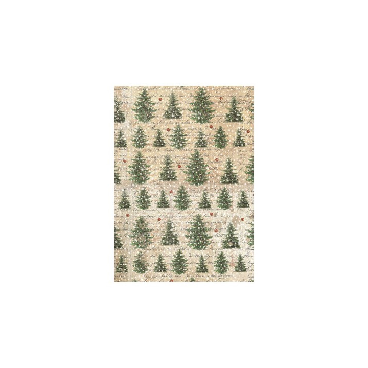 Kit 8 Papeles arroz A-6 backgrounds Classic Christmas Stamperia-