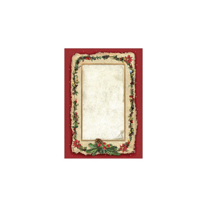 Kit 8 Papeles arroz A-6 backgrounds Classic Christmas Stamperia-