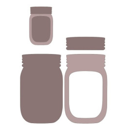 Formas decorativas Stamperia : tarros