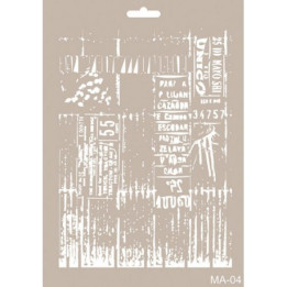 Stencil Mix Media Corazones 21x30 cm