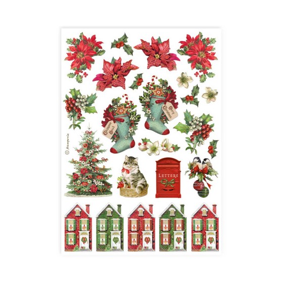 Papel de Arroz Classic christmas Stamperia A-4-