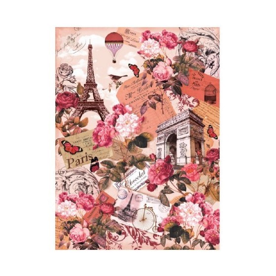 Papel De Arroz 369 PARÍS ROSA.