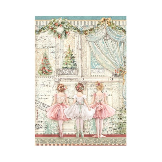 Papel de Arroz The Nutcracker Ballet Stamperia A-4-