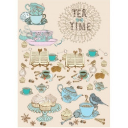 Papel De Arroz 065 TEA TIME