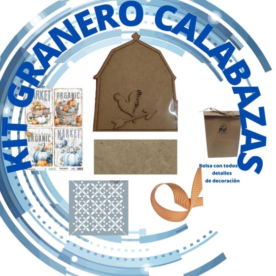 Kit CAJA GRANERO CALABAZAS
