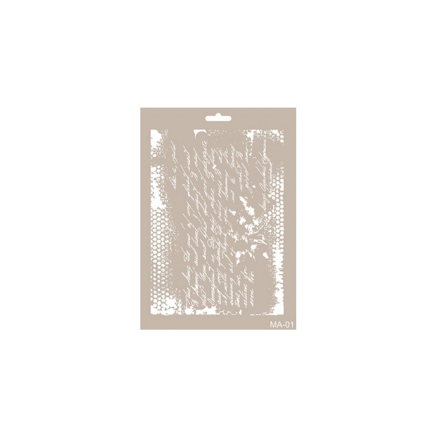 Stencil Mix Media Corazones 21x30 cm