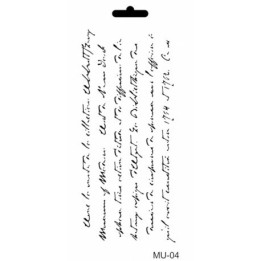 Stencil Mix Media 004 TEXTO 10x25