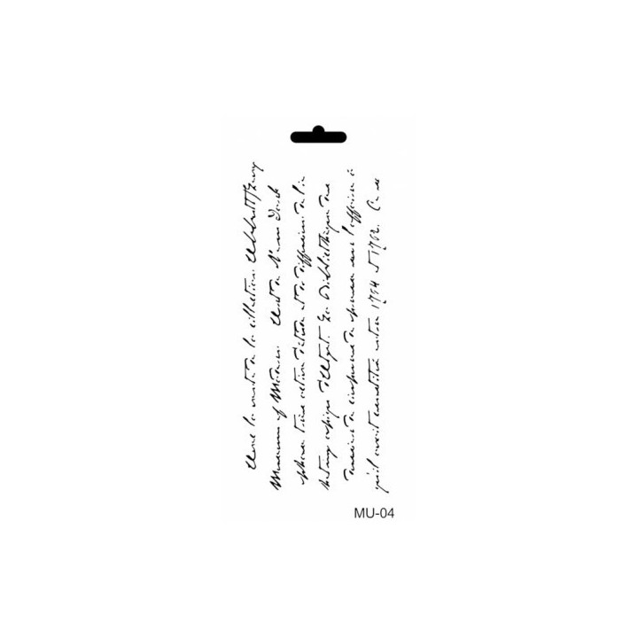 Stencil Mix Media 004 TEXTO 10x25