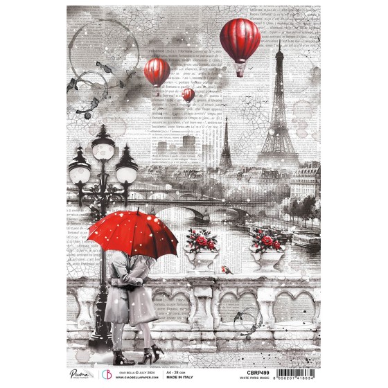 Rice Paper A4 White Paris...