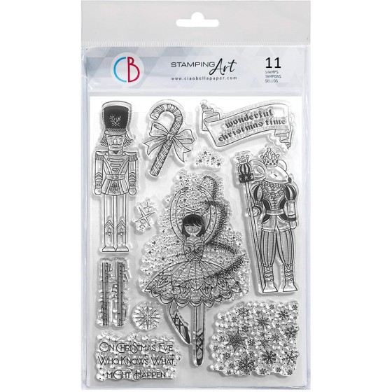 Clear Stamp Set 6"X8" The Nutcracker