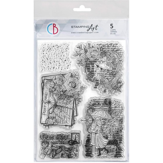 Clear Stamp Set 6"X8" Paris...